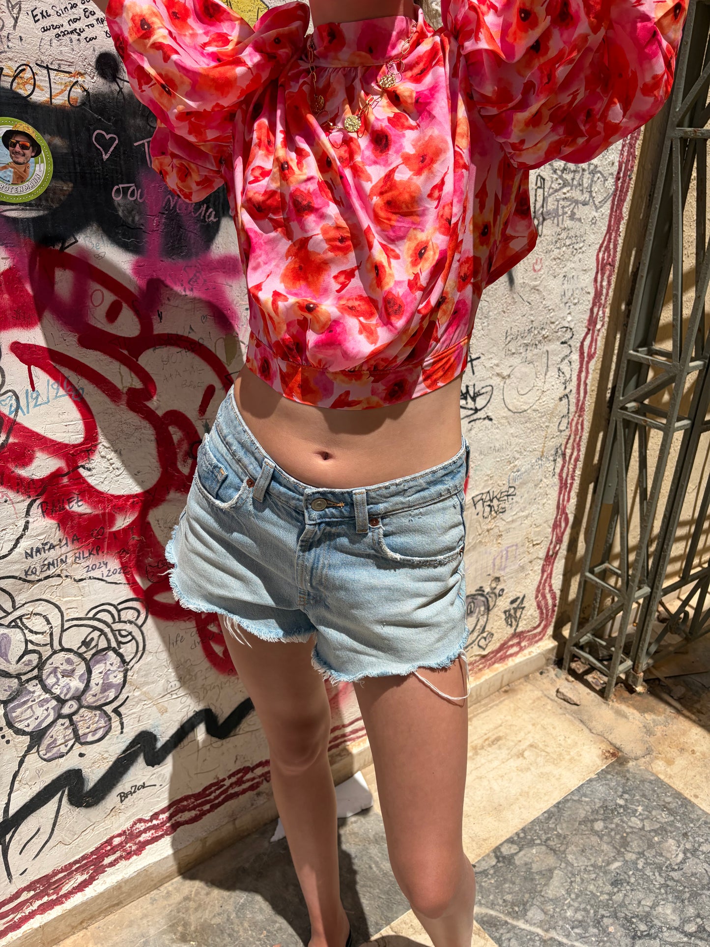 Bella top roze