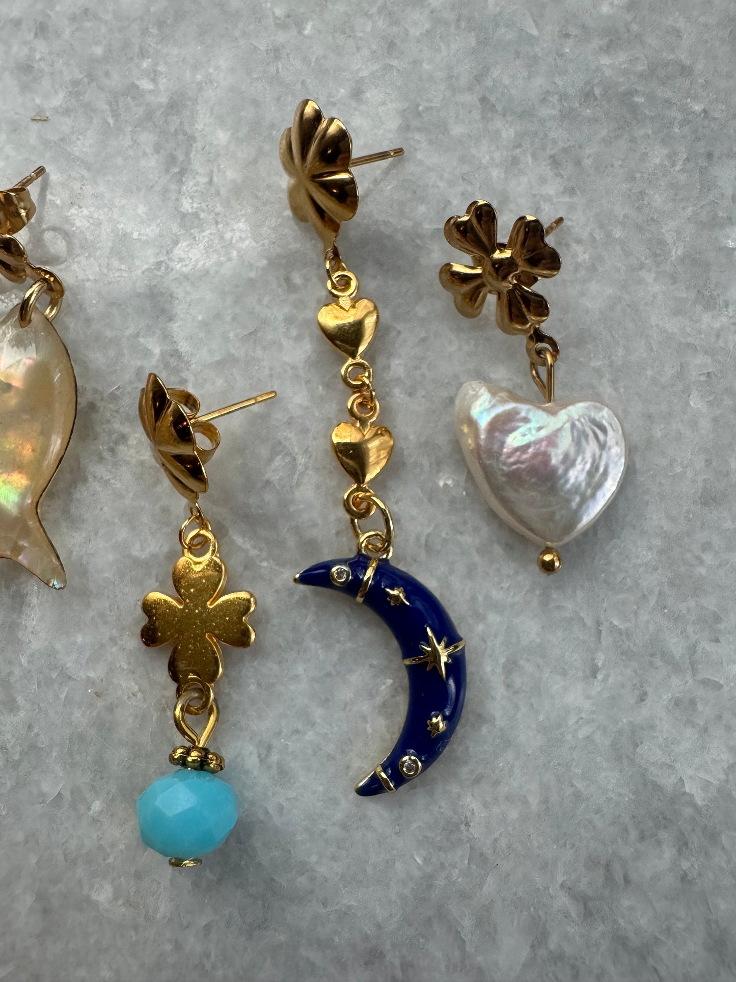 Siem One piece oorbellen