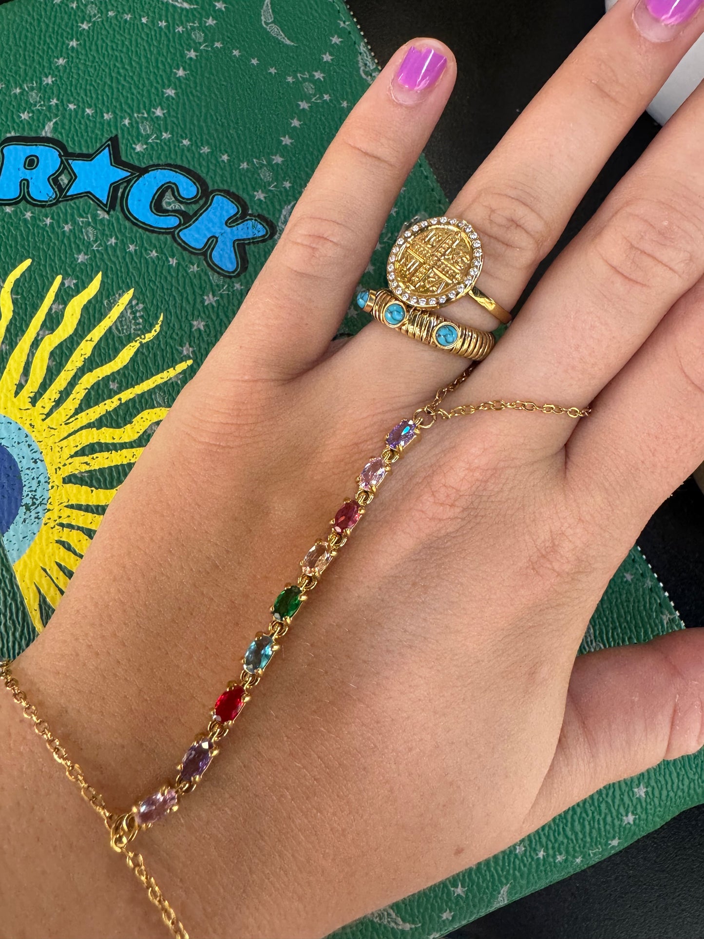 Rainbow Hand chain