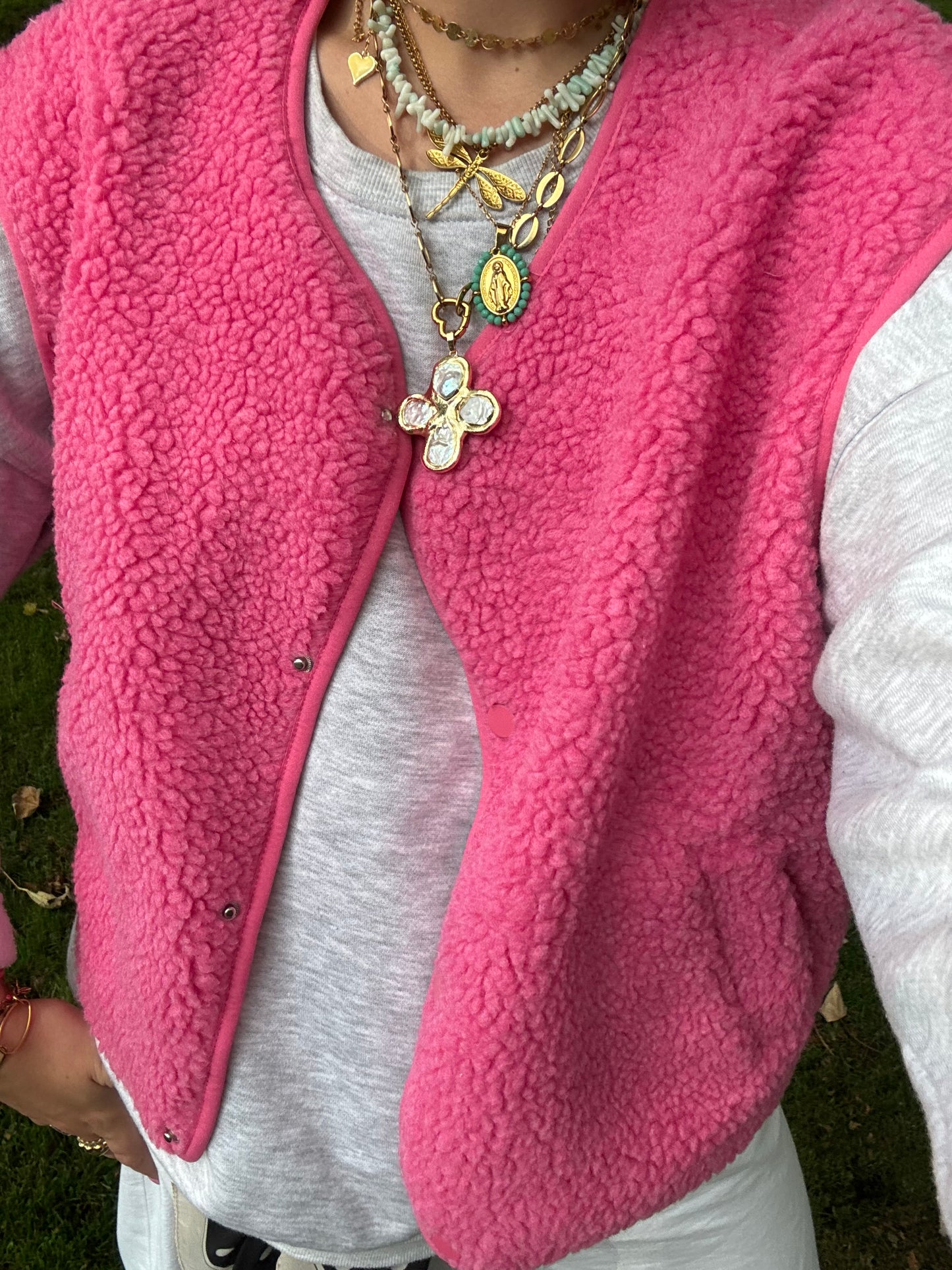 Vinnie Gilet Roze