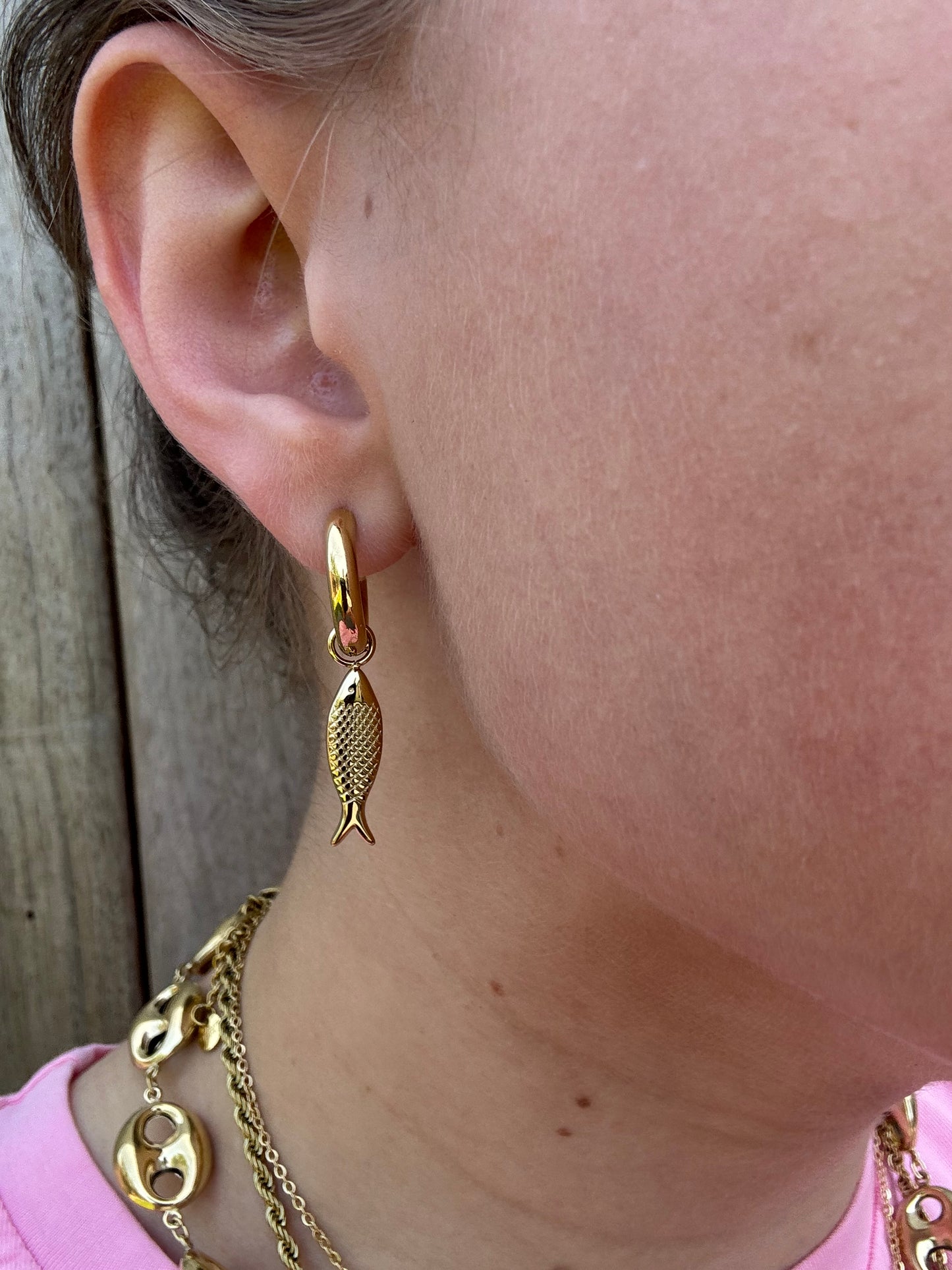 Fish One Piece Goud mini