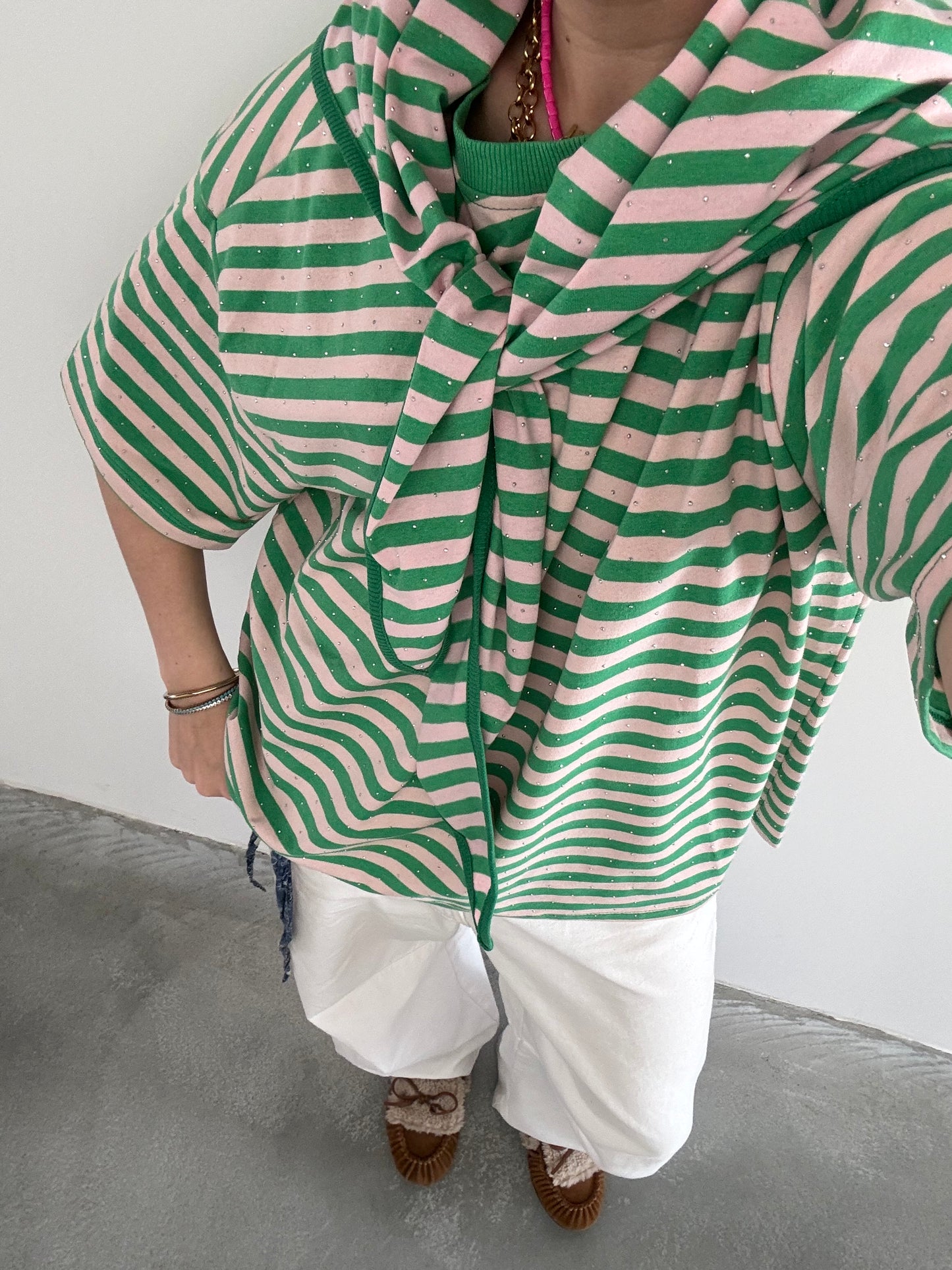 Lulu Top groen roze