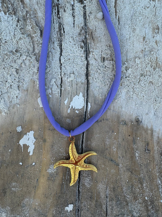Biza ketting lila