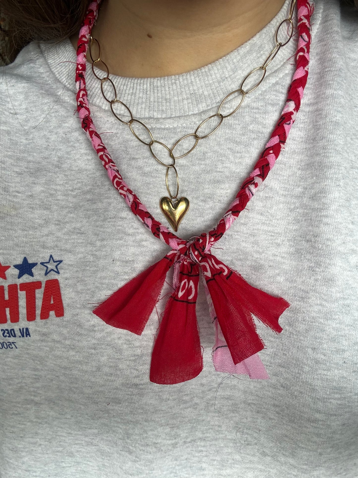 Daan ketting mix Rood+Roze