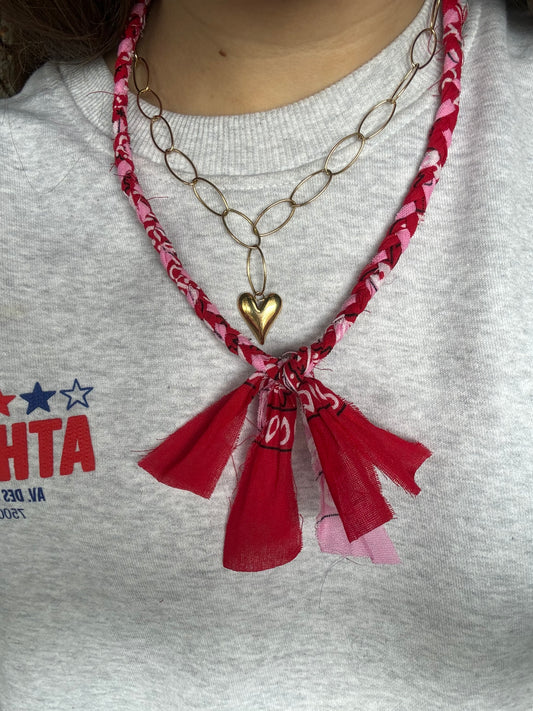 Daan ketting mix Rood+Roze