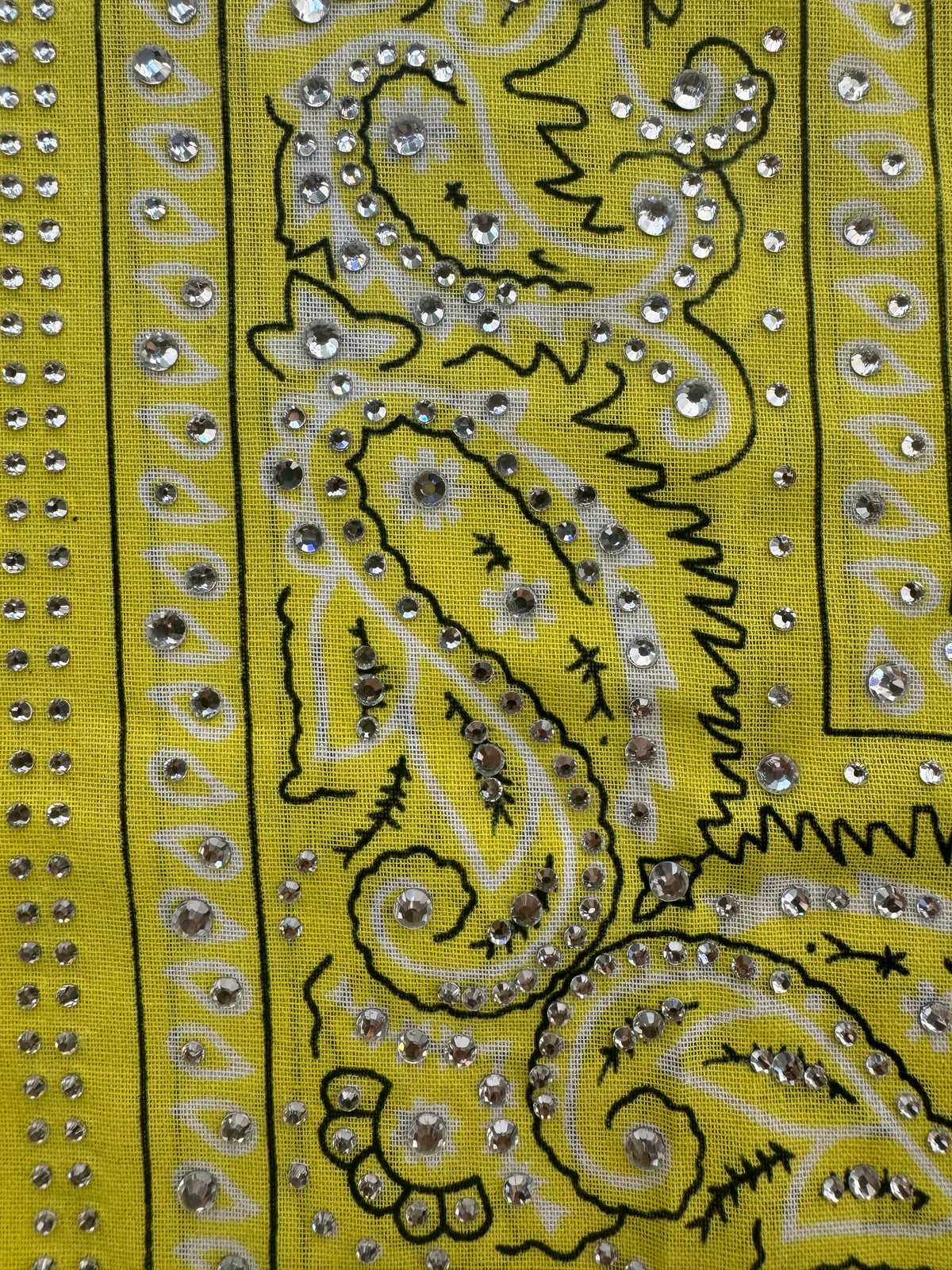 Diamant Bandana Geel