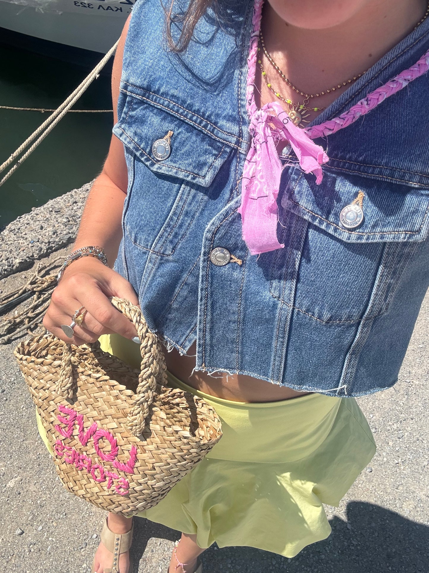 Daan ketting licht roze