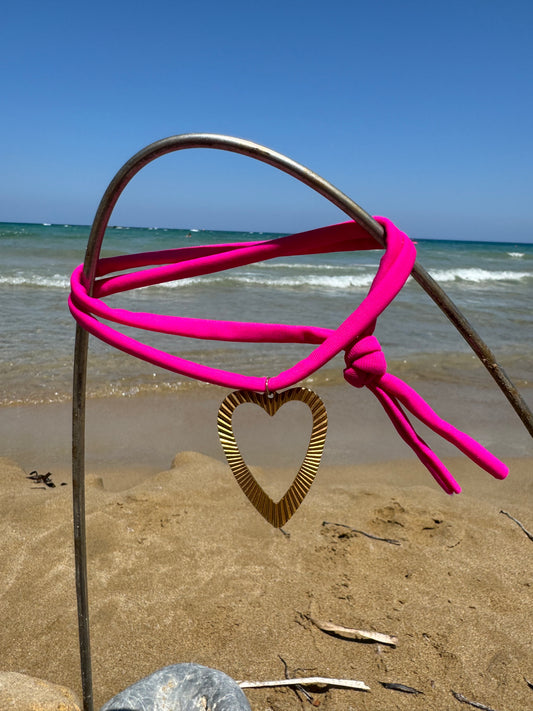 Biza ketting roze