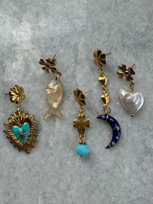 Siem One piece oorbellen