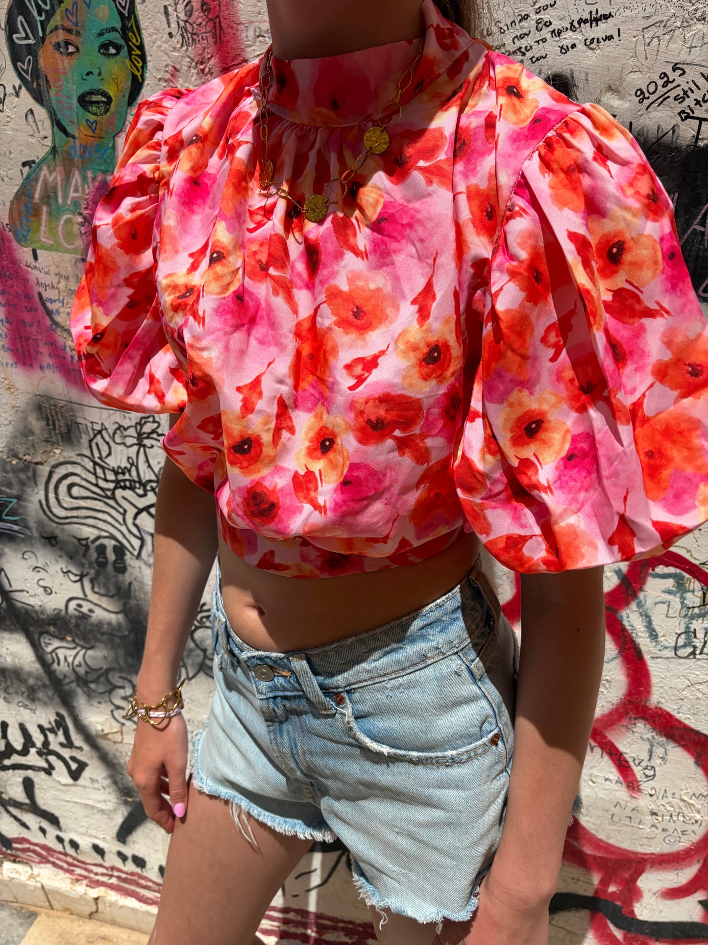 Bella top roze