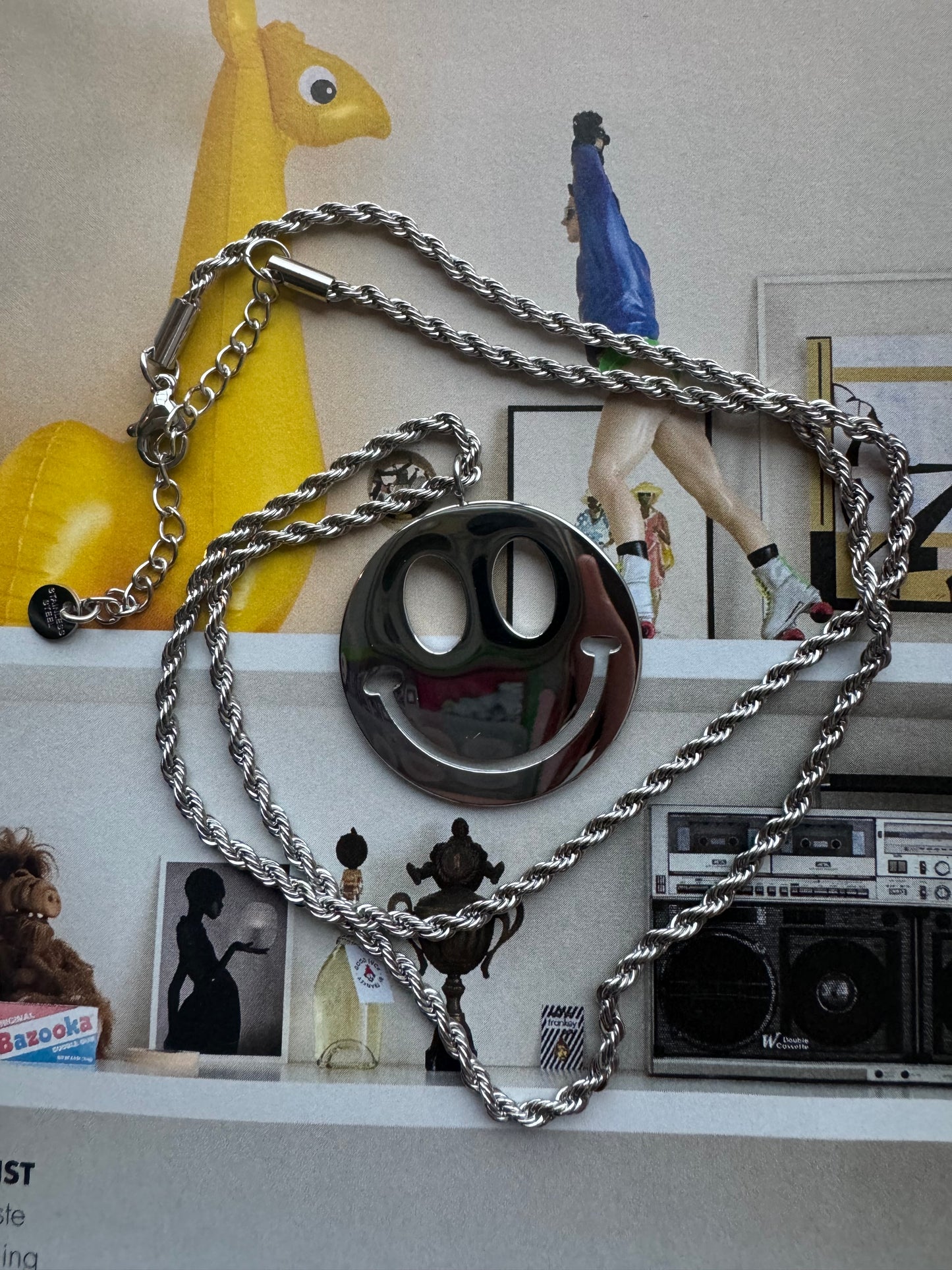 Smile Ketting mini Zilver