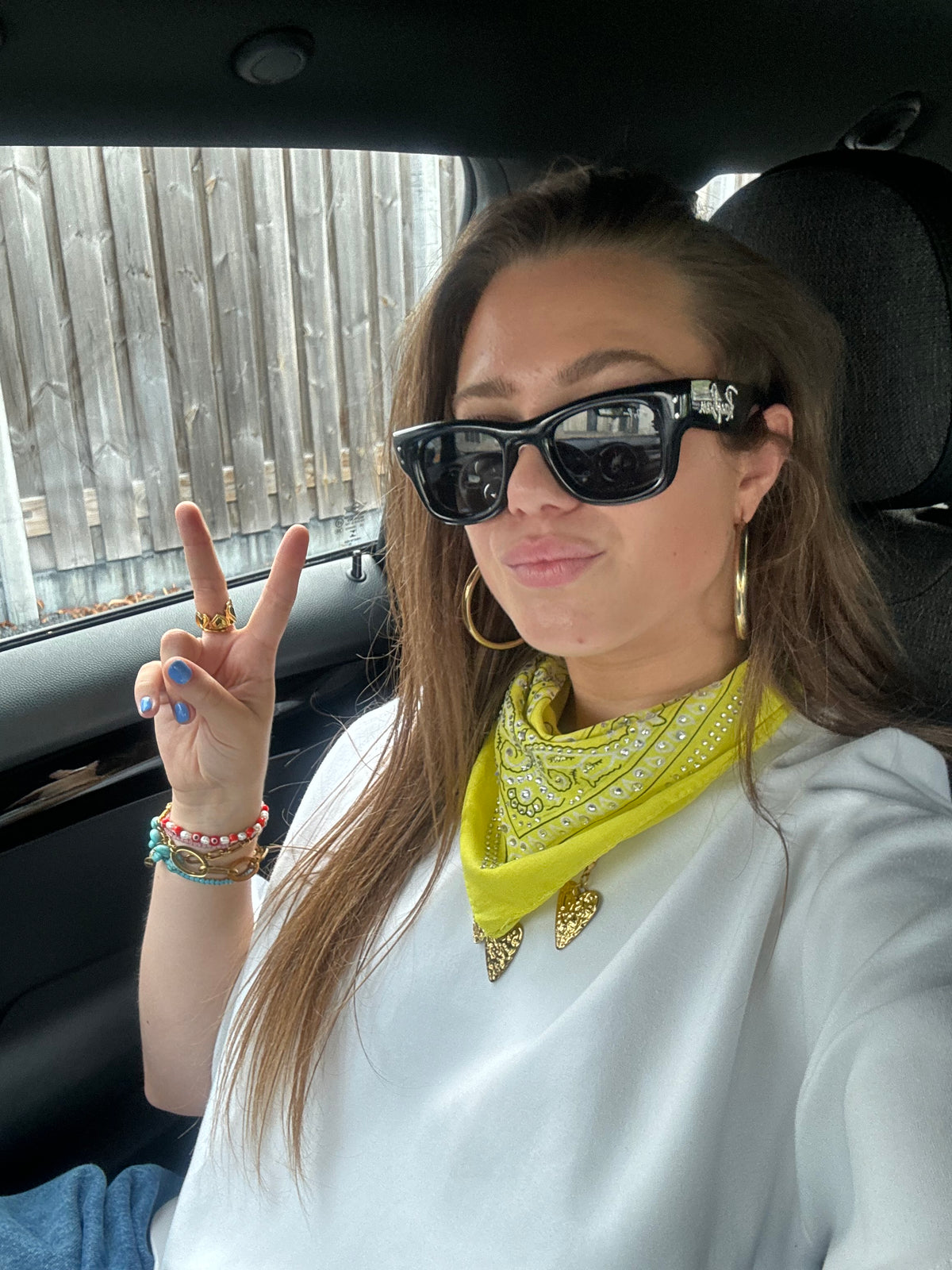 Diamant Bandana Geel