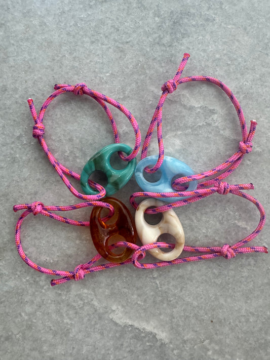 Kof Armband Roze Oranje