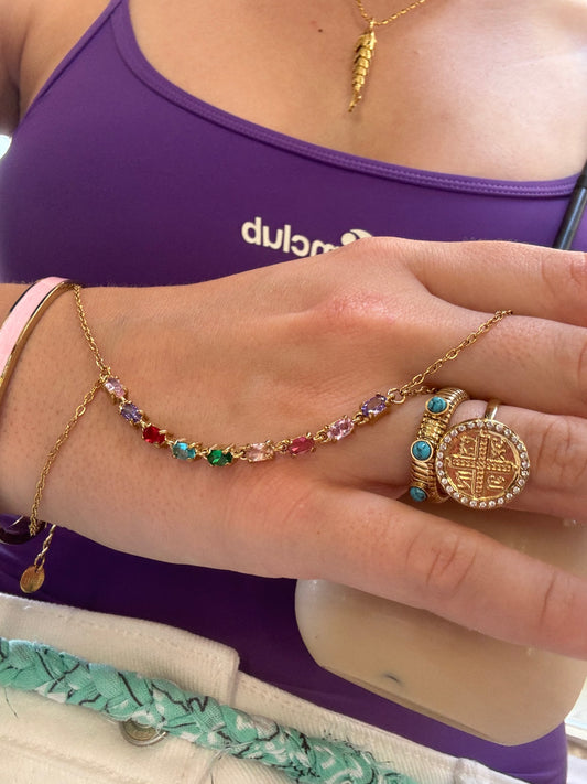 Rainbow Hand chain