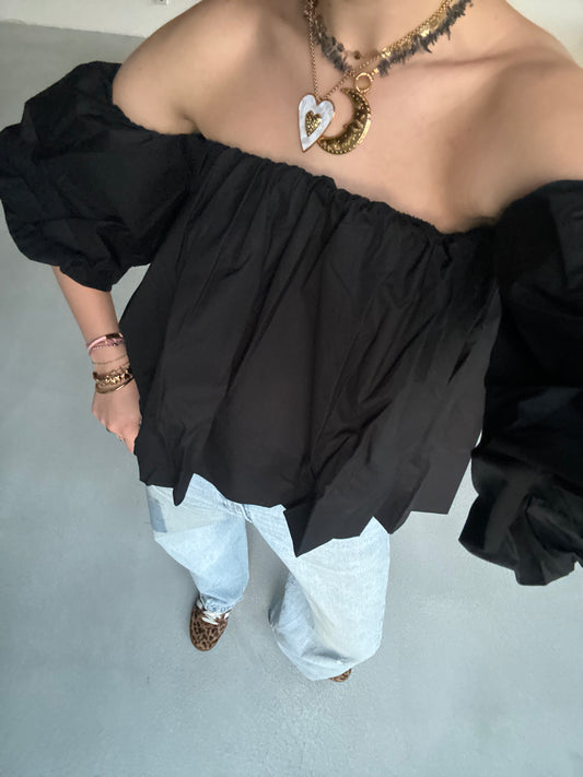 Marshmallow Top zwart