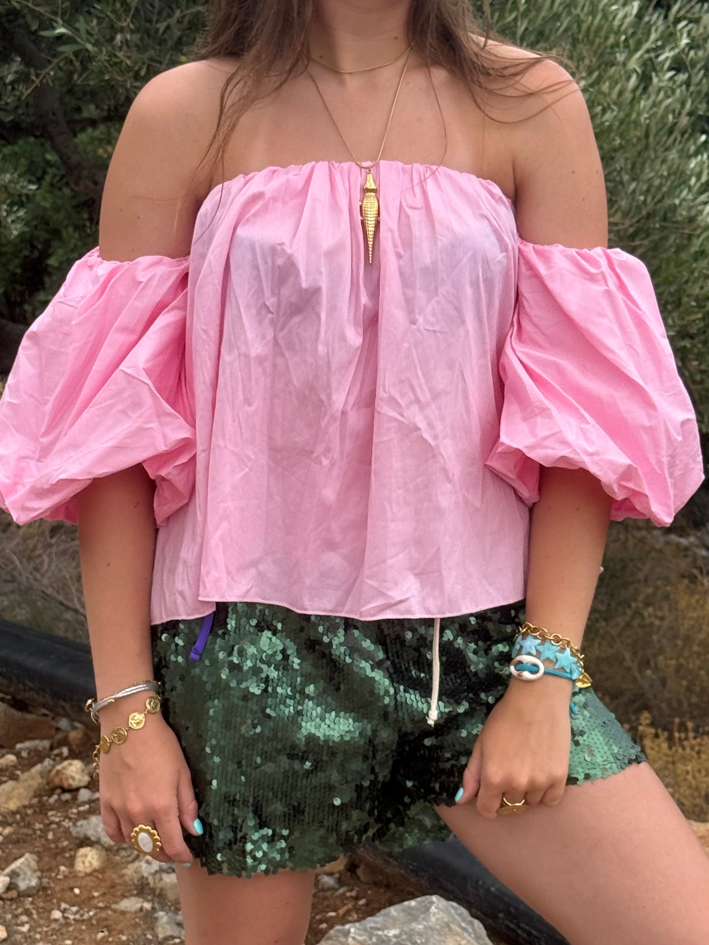 Marshmallow top Roze
