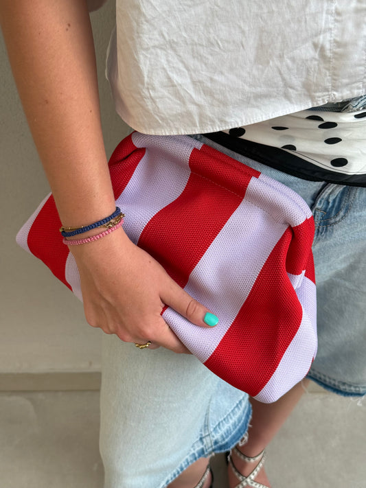Banda Clutch Rood Lila