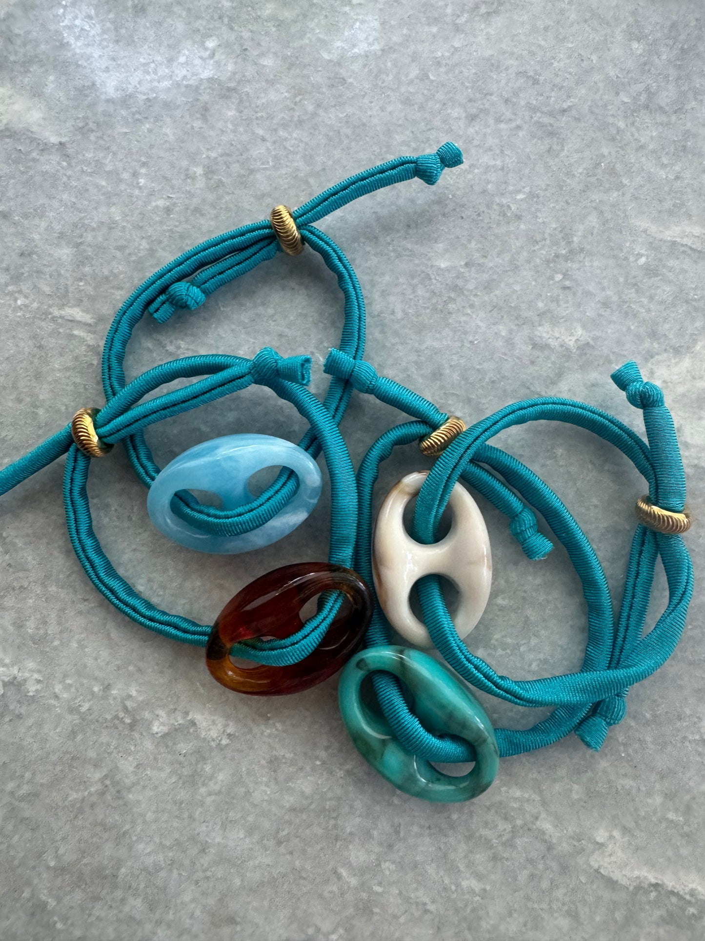 Biza x Kof armband Turquoise