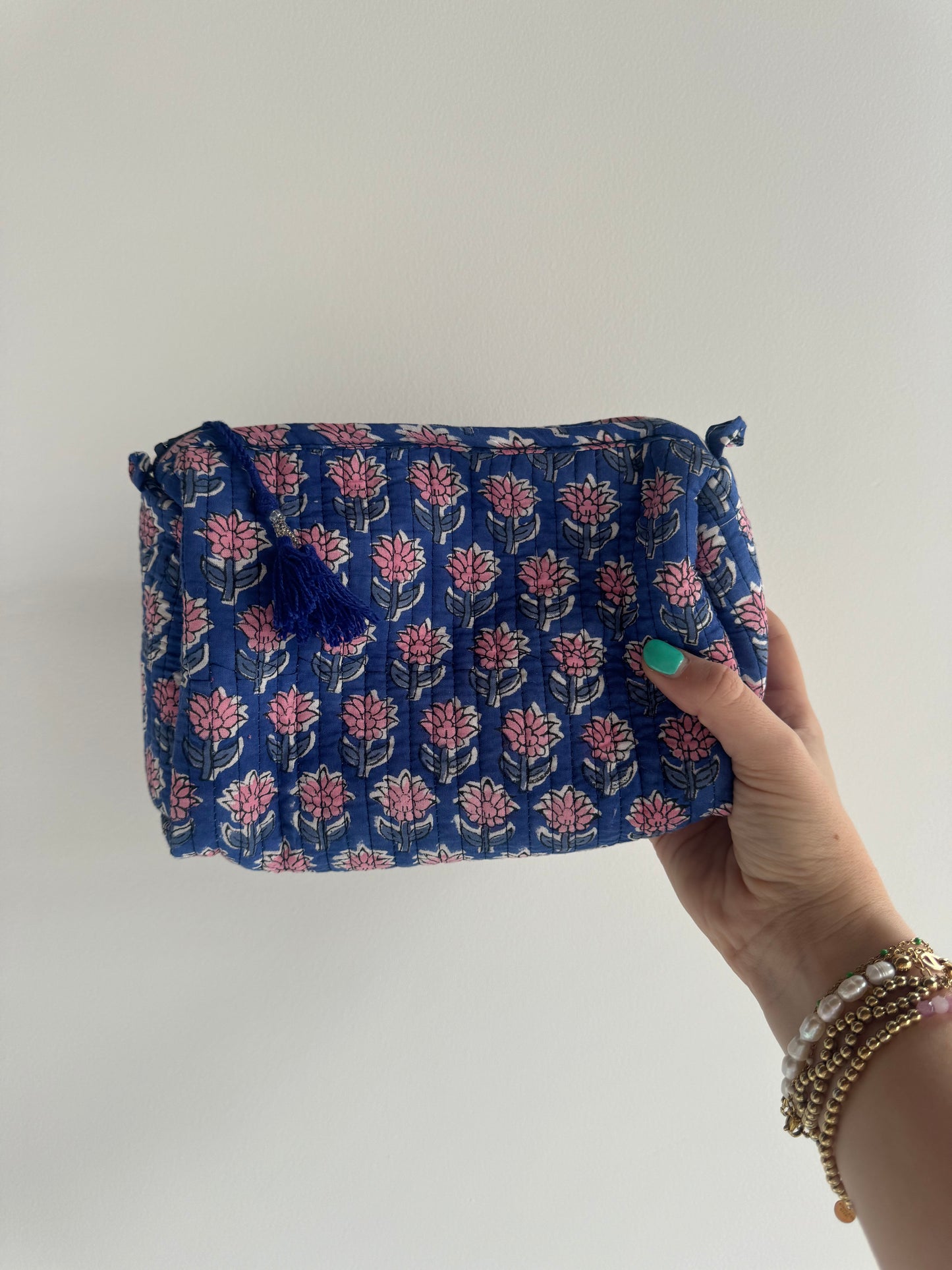 Coby Etui navy roze