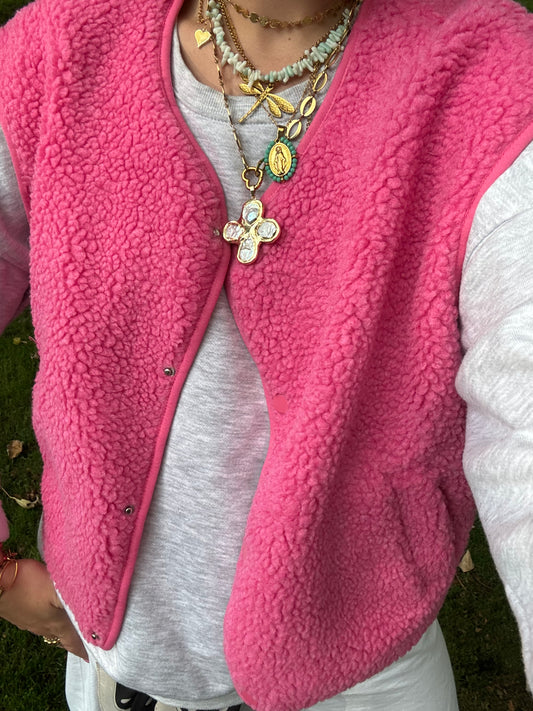 Vinnie Gilet Roze