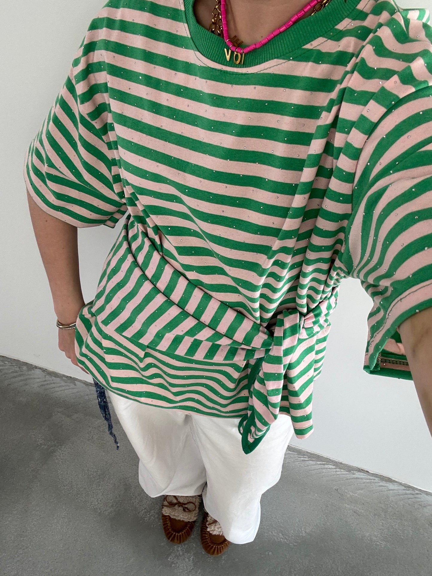 Lulu Top groen roze