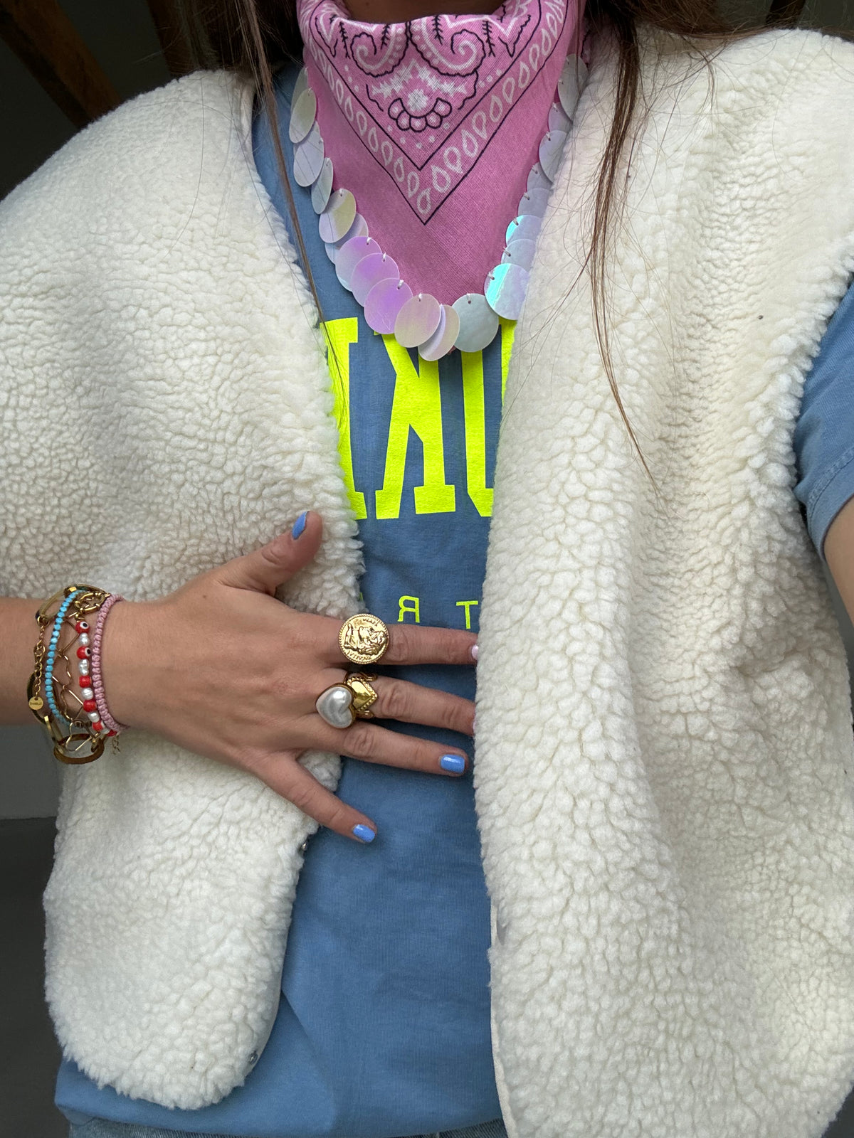 Vinnie Gilet Crème