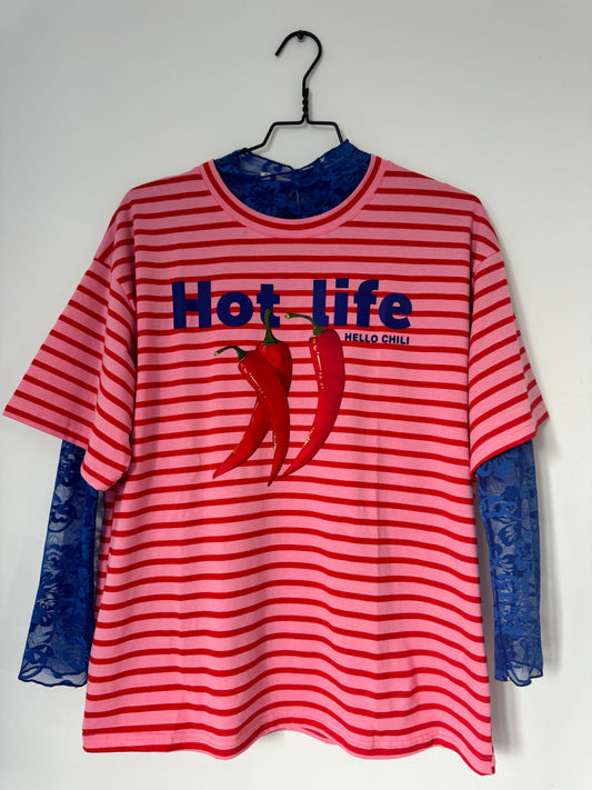 Hot Chili Tee Red Pink