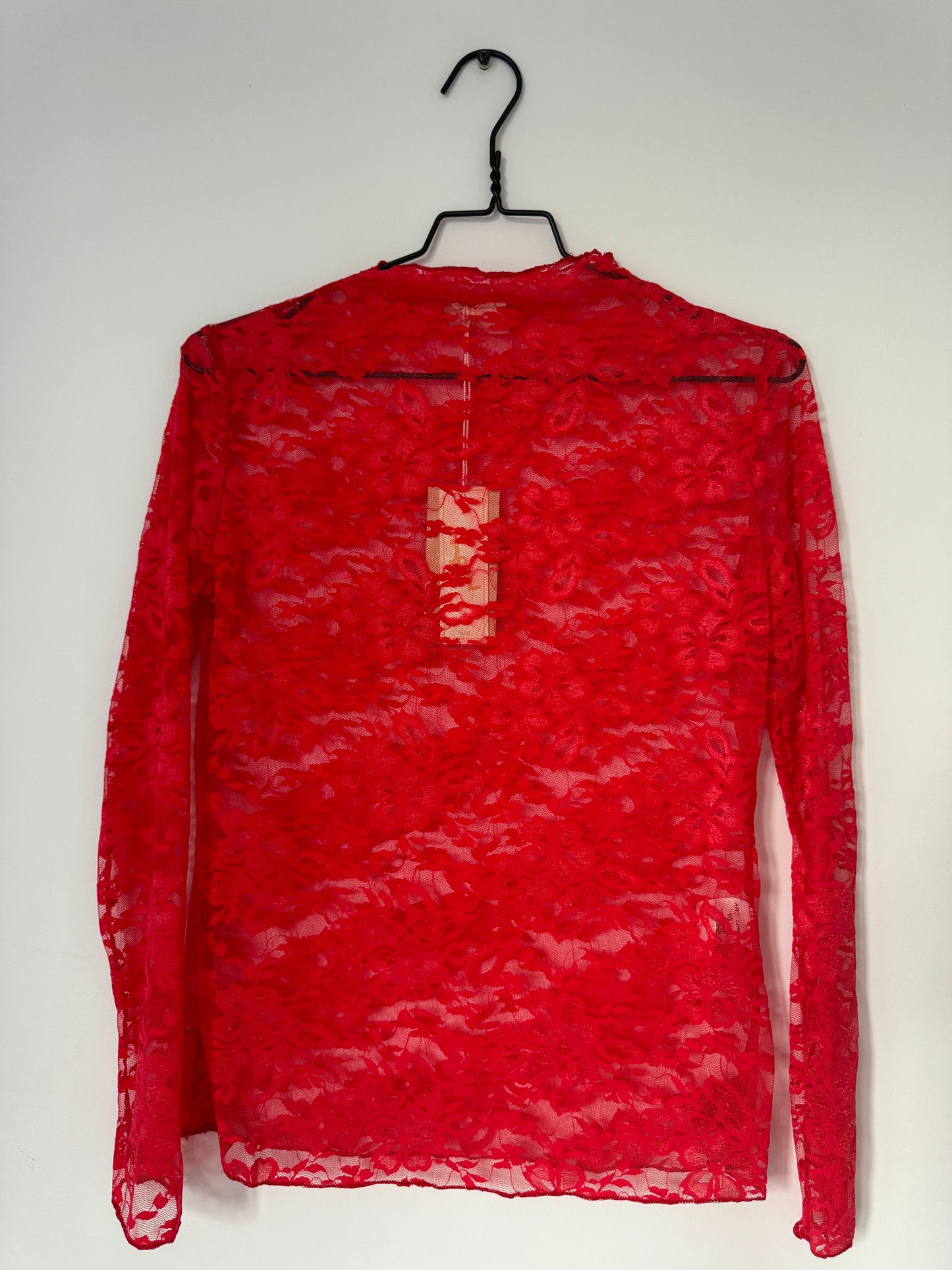 Lace top Rood