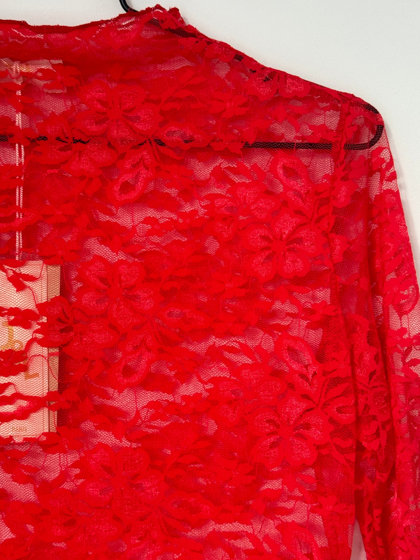 Lace top Rood